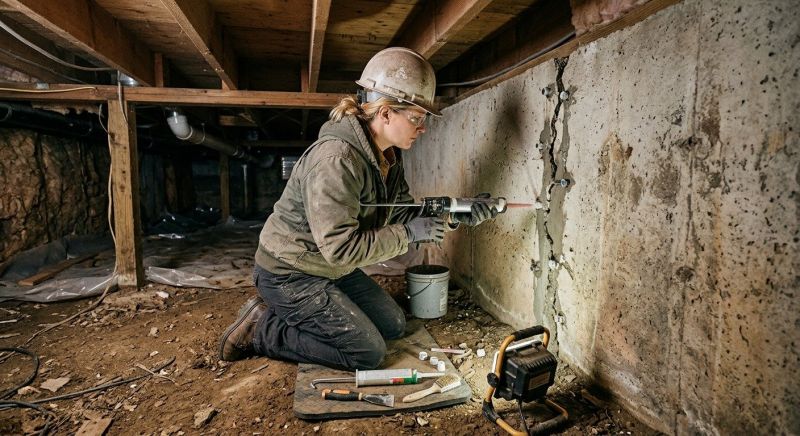 Basement Foundation Repair in Wildwood, FL