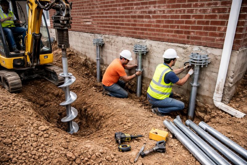 Helical Piers Installation in Inverness, FL