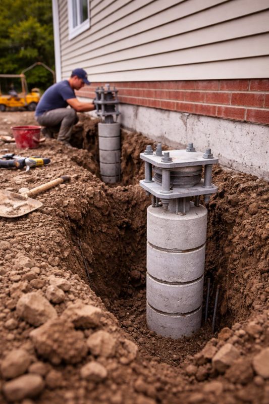 Helical Piers Installation in Inverness, FL