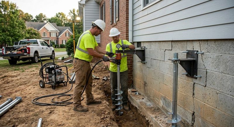 Helical Pile Installation in Inverness, FL