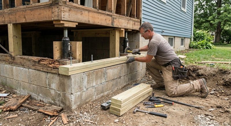 Sinking Foundation Repair in Webster, FL